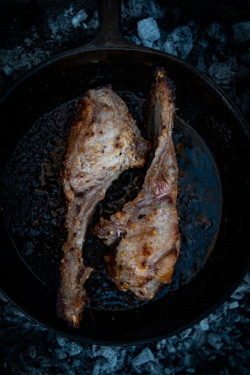 Honey Mustard Pork "Tomahawk" Chops