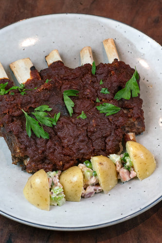 Braised Venison BBQ Ribs