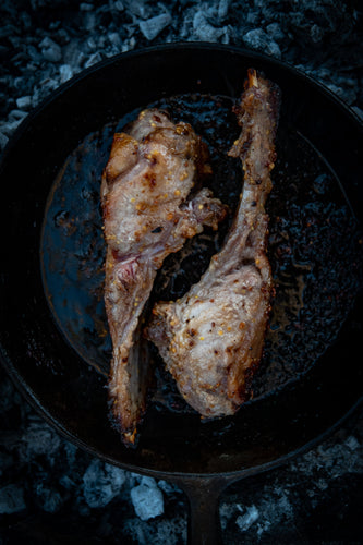 Honey Mustard Pork "Tomahawk" Chops